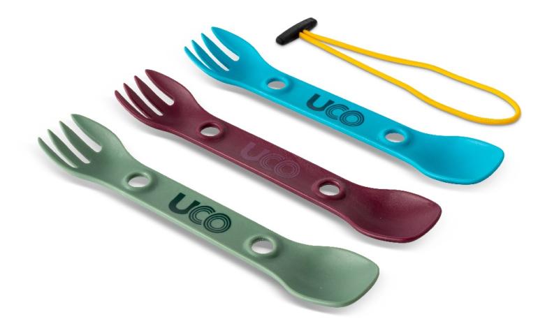 UCO Spork Mini 3 pcs green, purple, blue children's cutlery cutlery fork spoon camping children