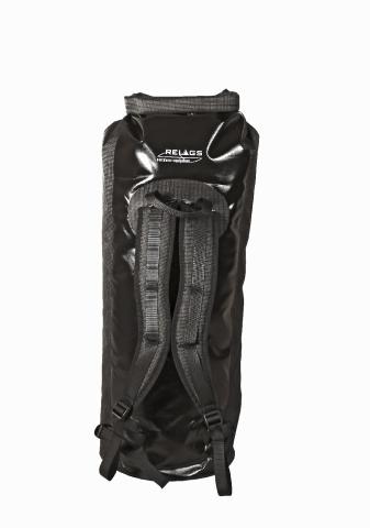 BasicNature duffel bag backpack 60l black transport bag waterproof packing bag roll closure bag camping leisure outdoor vacation