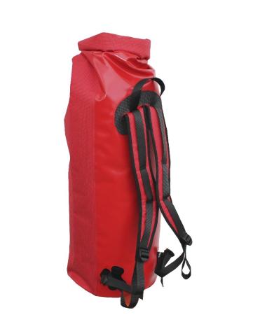 BasicNature duffel bag backpack 60l red transport bag waterproof packing bag roll closure bag camping leisure outdoor vacation