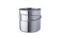 Preview: BasicNature stainless steel mug Space Safer 0.6 L folding handle mug stainless steel camping travel