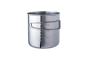 Preview: BasicNature stainless steel mug Space Safer 0.6 L folding handle mug stainless steel camping travel
