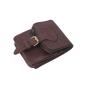 Preview: BasicNature belt bag Belt Safe mocha leather belt bag