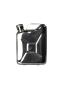 Mobile Preview: BasicNature Flachmann Kanister 180ml Edelstahl Trinkbecher Taschenflasche Schnapsflasche Hip Flask