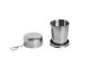 Preview: BasicNature telescopic cup 150 ml 3 segments stainless steel cup extendable cup cup stainless steel