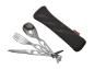 Preview: baladéo cutlery set Basecamp travel cutlery black 5 functions knife spoon fork can opener bottle opener