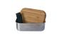 Preview: BasicNature Lunchbox Bamboo Edelstahl 0.8l Proviant Brotzeit Dose Box Picknick Schule Ausflug Freizeit Sport