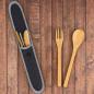 Preview: Origin Outdoors Cutlery Set Bamboo Knife Fork Spoon Travel Cutlery Outdoor Travel Camping Picnic