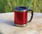 Preview: BasicNature stainless steel thermal mug MUG red 0.42L insulated mug travel camping picnic