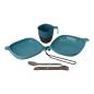 Preview: UCO lunch box 6-piece blue/gray plate cup bowl cutlery camping tableware