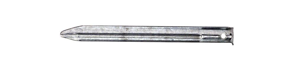 BasicNature Stahlblechhering halbrund - 18 cm 6 Stück Hering Zelthering Zelt Blisterpack