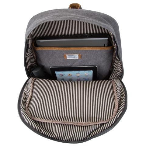 Travelon Backpack Anti-Theft Heritage RFID Stainless Steel Mesh Travel Backpack Daypack Anti-Theft LED Lamp