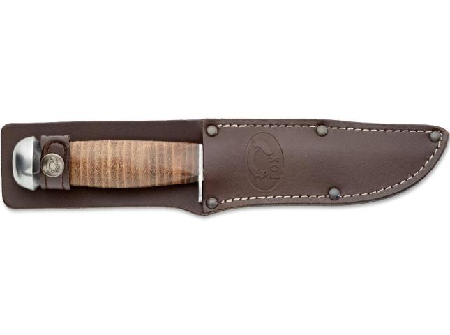 Hunting Knife Fox Knives European Hunter 610/13 Outdoor Hunting Knife Leather Handle Leather Sheath Hunter Pathfinder