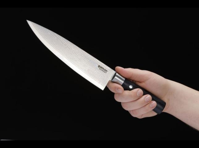 Böker Damascus Black Chef's Knife large