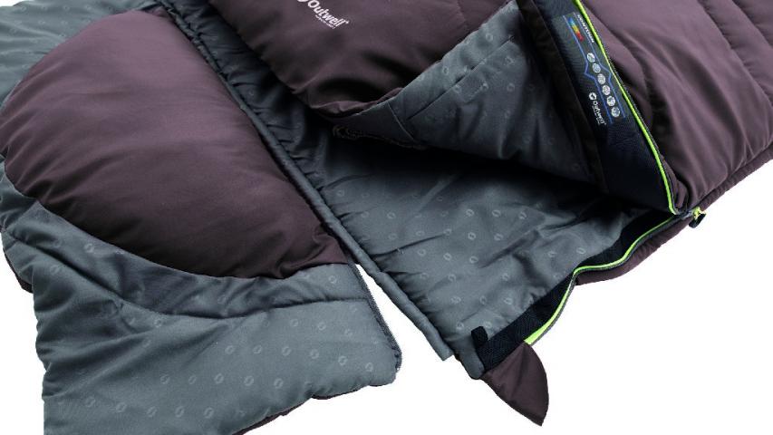 Outwell Sleeping Bag Blanket Sleeping Bag Contour Lux Double Isofill 225x150cm Head Inner Bag Blanket Camping