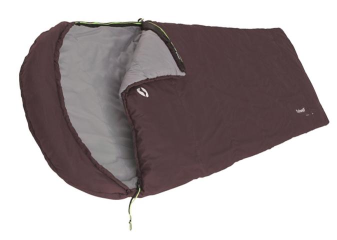 Outwell Sleeping Bag Blanket Campion Isofill Lux aubergine 225x85cm head part inner pocket blanket coupleable