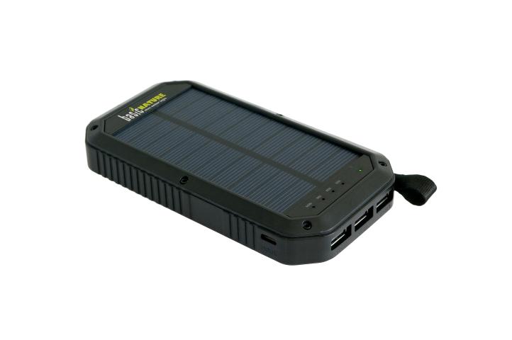 BasicNature Solar Powerbank 8 8000 mAh USB Charger Camping Hiking
