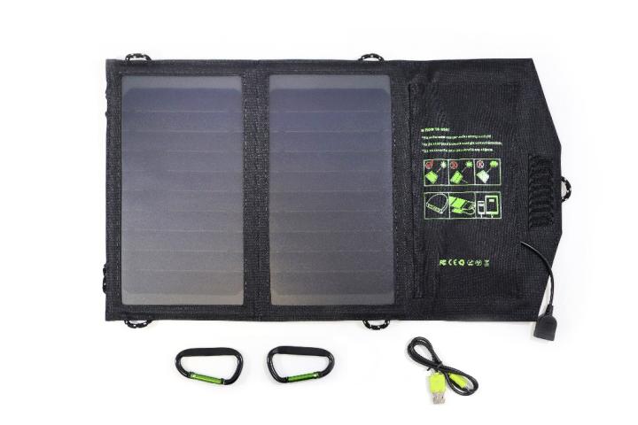 BasicNature Solar Ladegerät Basic 5V/10W USB Camping Wandern Smartphone Handy