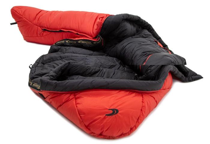 Carinthia G 490x Sleeping Bag Expedition Sleeping Bag Size M Right Synthetic Fibre Red Water-repellent Couplable