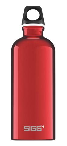 SIGG Alutrinkflasche Traveller Flasche 0,6l rot Trinkflasche Aluminium Sport Outdoor Reise Freizeit Klassiker