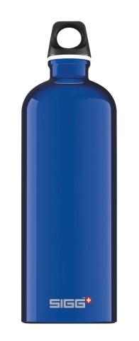 SIGG Alutrinkflasche Traveller Flasche 1l blau Trinkflasche Aluminium Sport Outdoor Reise Freizeit Klassiker