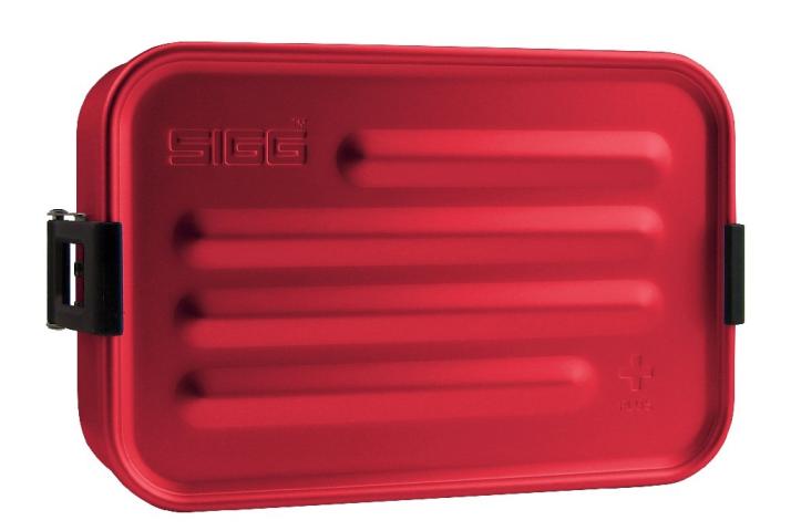 SIGG Metal Box Plus rot small Lunchbox Proviant Brotzeit Dose Box Picknick Schule Ausflug Freizeit Sport