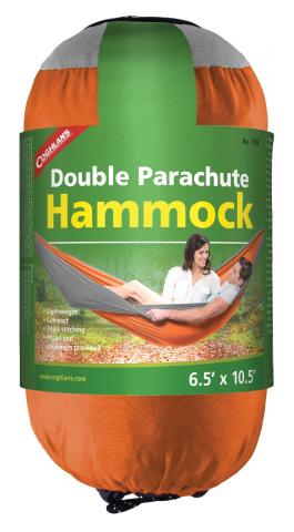 Coghlans Hängematte Parachute orange double 2x3.2m Nylon Packsack Urlaub Ausflug Camping Tour Ausflüge Festival