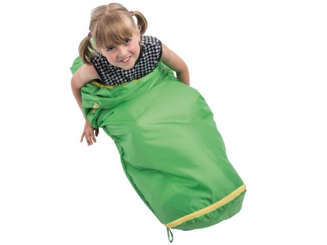 Grüezi-Bag Sleeping Bag Kids Colorful variable size 140-180x65/45cm gecko green green