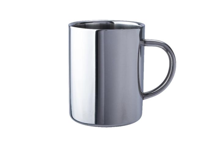 BasicNature stainless steel thermo mug DeLuxe 0.4 L insulated mug espresso