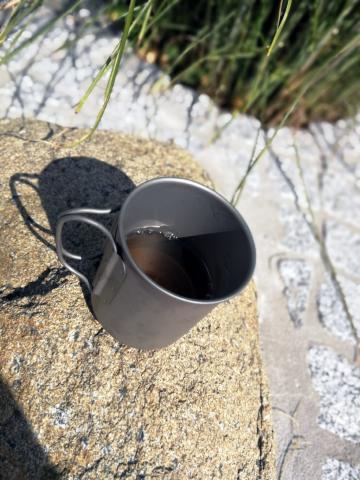 BasicNature titanium mug 375 ml mug cup titanium travel mug