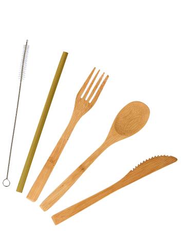 Origin Outdoors Cutlery Set Bamboo Knife Fork Spoon Travel Cutlery Outdoor Travel Camping Picnic