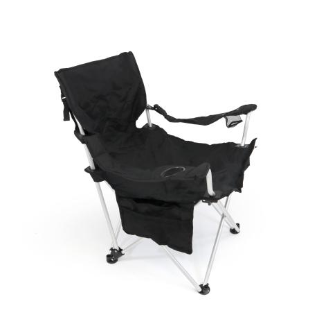 BasicNature luxury camping chair folding chair - black