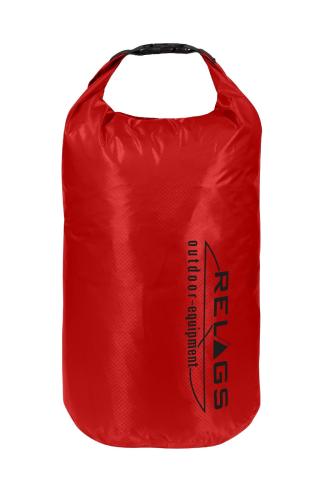 BasicNature Packsack 210T rot 10l Transportsack wasserdicht Packtasche Rollverschluss Tasche Camping Freizeit Outdoor Urlaub