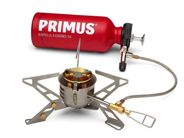 Primus Kocher für Gas Benzin Petroleum Diesel Kerosin - OmniFuel II incl Brennstoffflasche