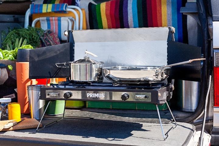 Primus stainless steel pan, frying pan, fire pan, diameter 21 cm, campfire pan, stainless steel