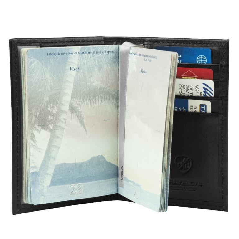 Travelon Passport Case RFID Leather Document Document Bag Passport Protective Case Cover