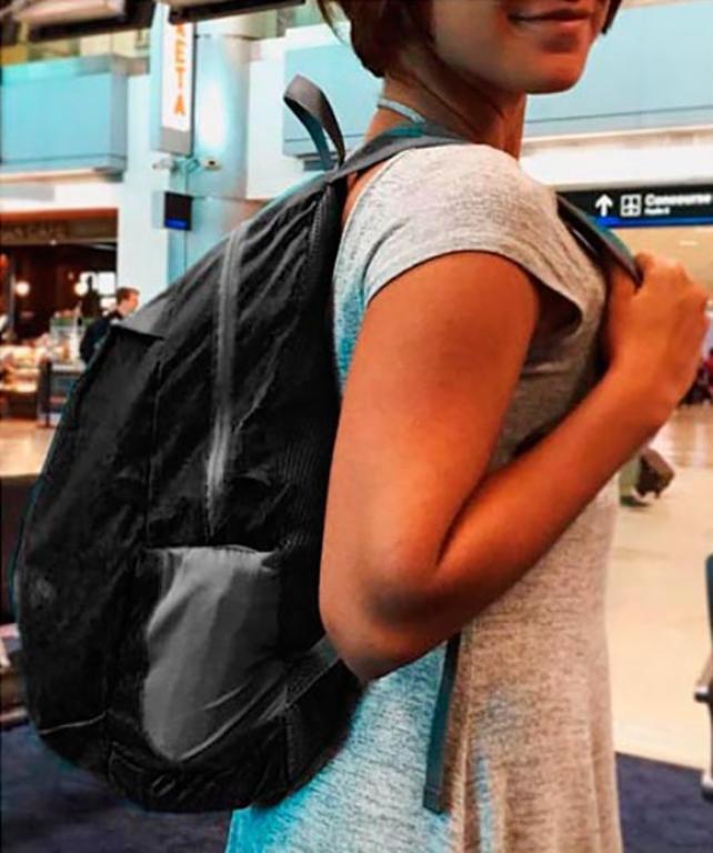 Travelon Daypack Packable 18 L black backpack lightweight backpack daypack day pack universal backpack