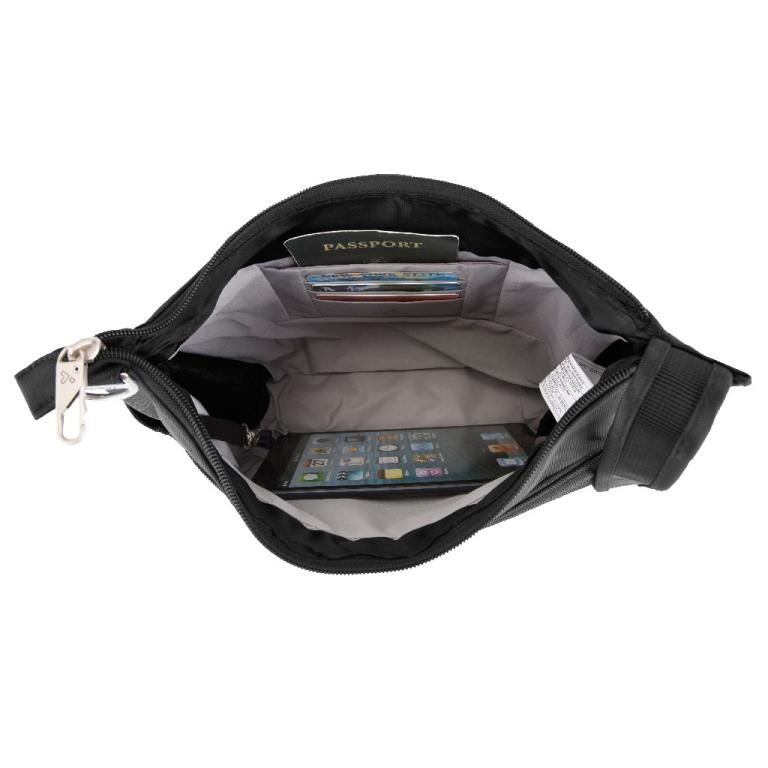 Travelon shoulder bag anti-theft RFID crossbody classic lady stainless steel mesh anti-theft LED lamp