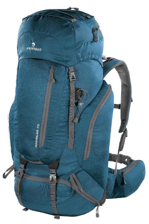 Ferrino backpack mountain backpack hiking backpack Rambler blue 75L rain cover trekking backpack trekking hiking tour