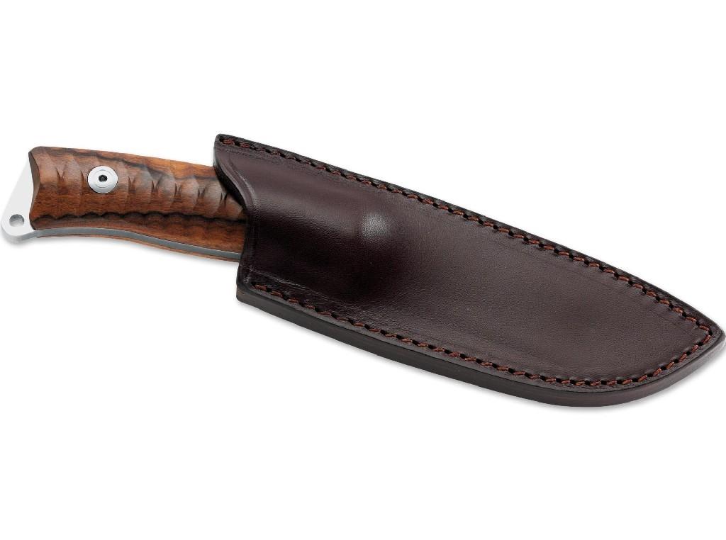 Fox Knives Pro Hunter Wood Santoswood Outdoor Hunting Knife Leather Leather Sheath Scout Santos
