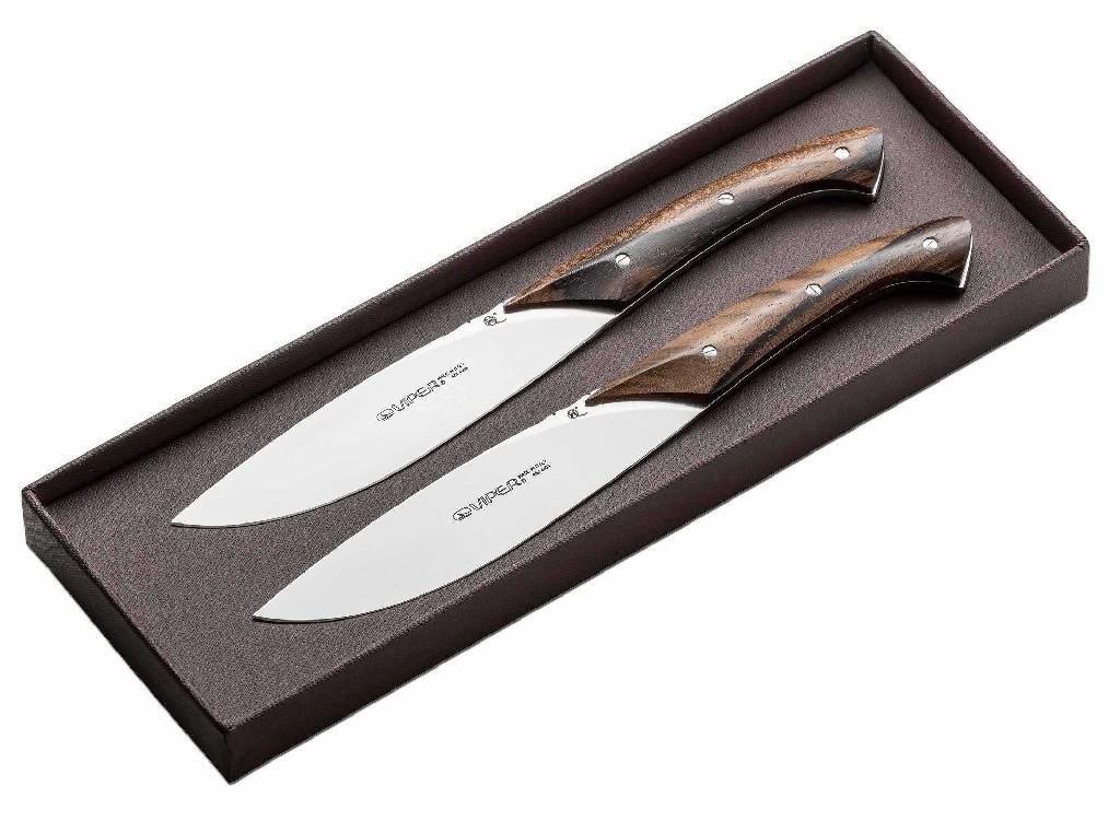 Viper Fiorentina Zirikote Set of 2 Steak Knives Driving Knives