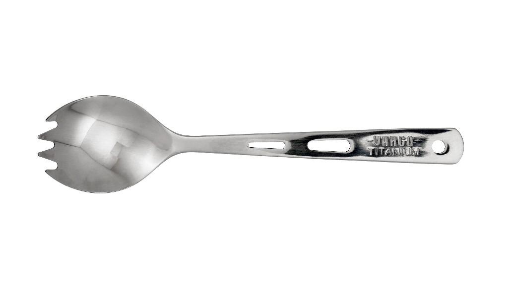 Vargo Titanium Cutlery Fork Spoon 14g Polished Travel Cutlery