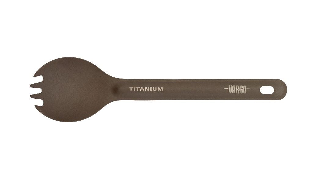 Vargo titanium cutlery fork spoon ULV 11g ultralight travel cutlery matt