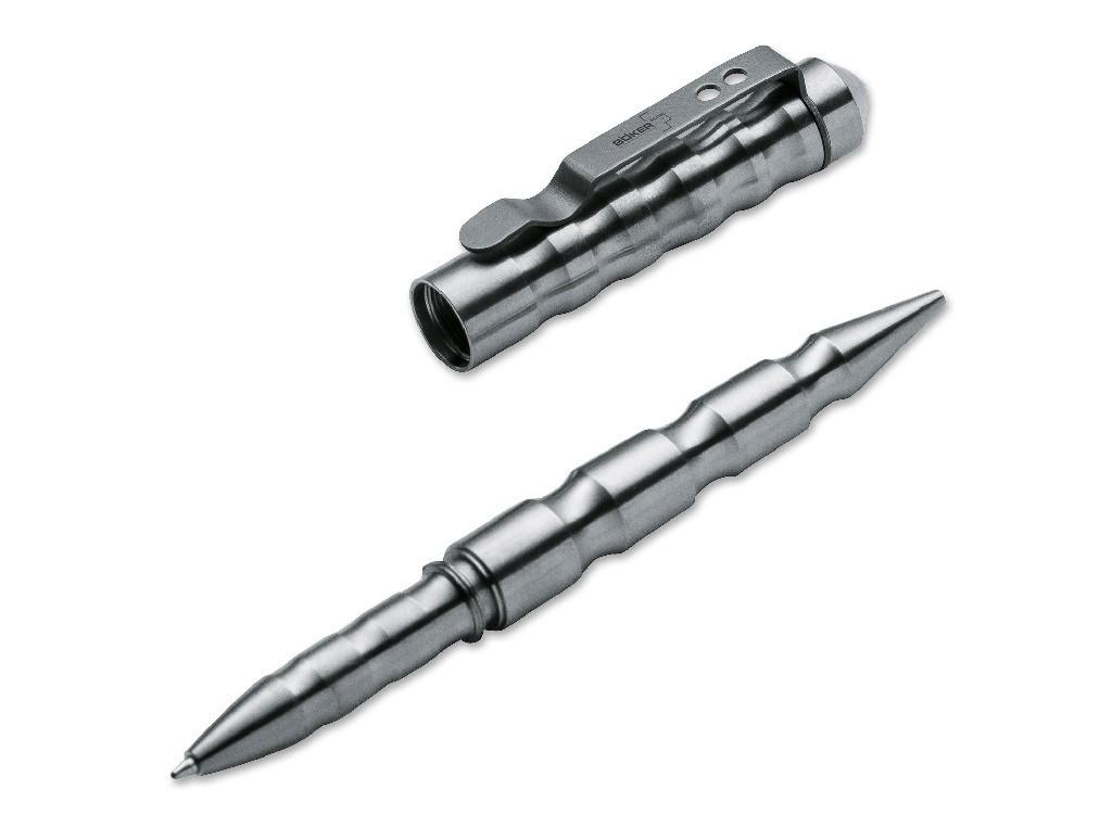 Böker Plus MPP - Multi Purpose Pen Titanium Kubotan Ballpoint Pen Multi Purpose Pen Tactical Security Glass Breaker Defense Outdoor Pen