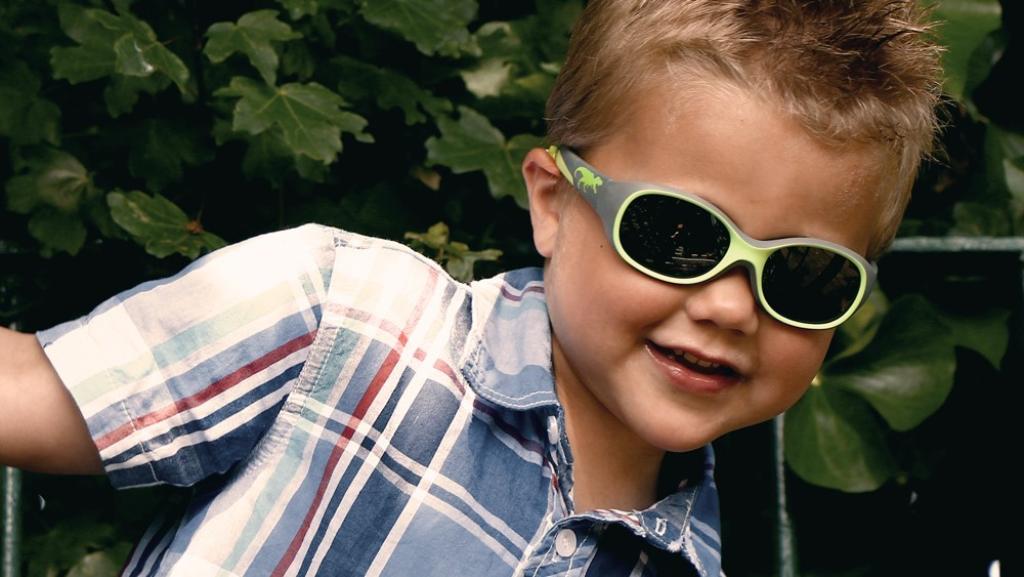 ActiveSol Kindersonnenbrille Kids Boy T-Rex höchster UV Schutz Sonnenbrille Junge Kinder Sonnenschutz Brillenband