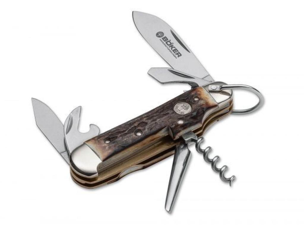 Böker Manufaktur Solingen Sports Knife Staghorn Pocket Knife Hunting Knife Folding Knife