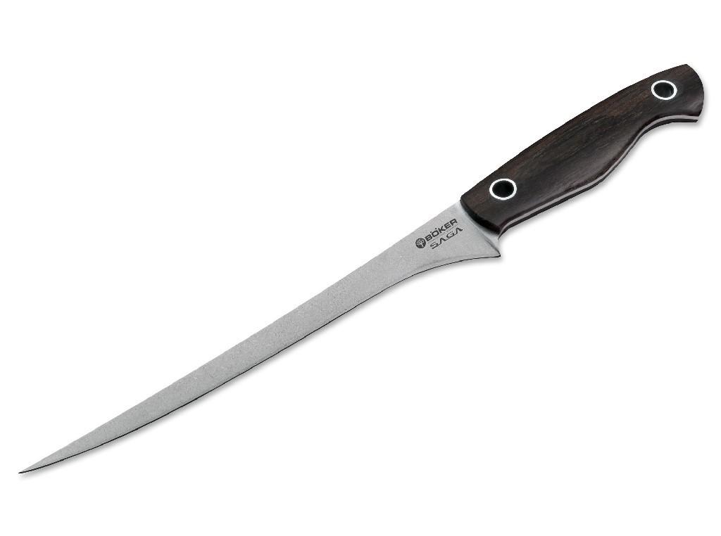 Böker Saga Filleting Knife Chef's Knife Grenadilla