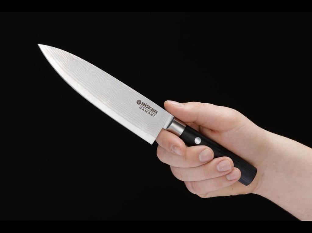 Böker Damascus Black Chef's Knife small