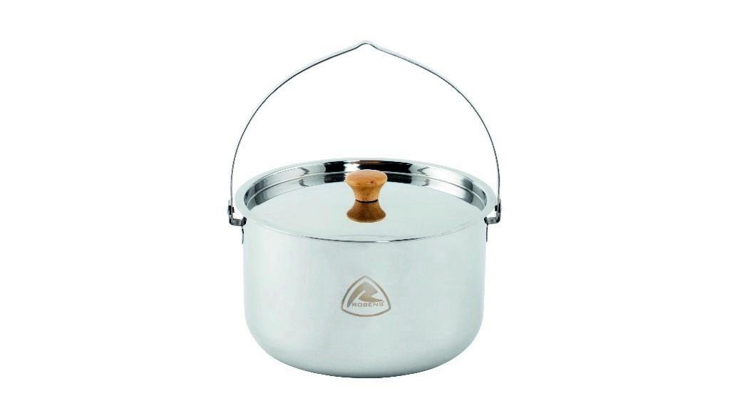 Robens stainless steel pot Ottawa 4l pot stainless steel handle lid camping tents camping