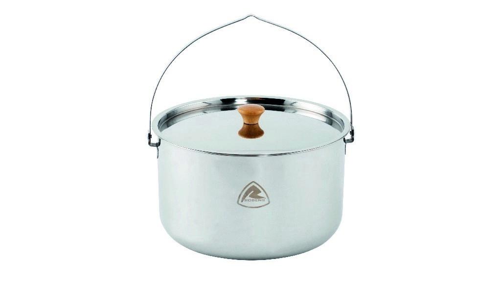 Robens stainless steel pot Ottawa 6l pot stainless steel handle lid camping tents camping 6