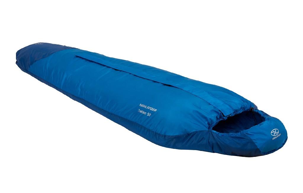 Highlander Sleeping Bag Trekker Blue Lightweight Sleeping Bag 500g Mummy Sleeping Bag 220x80cm
